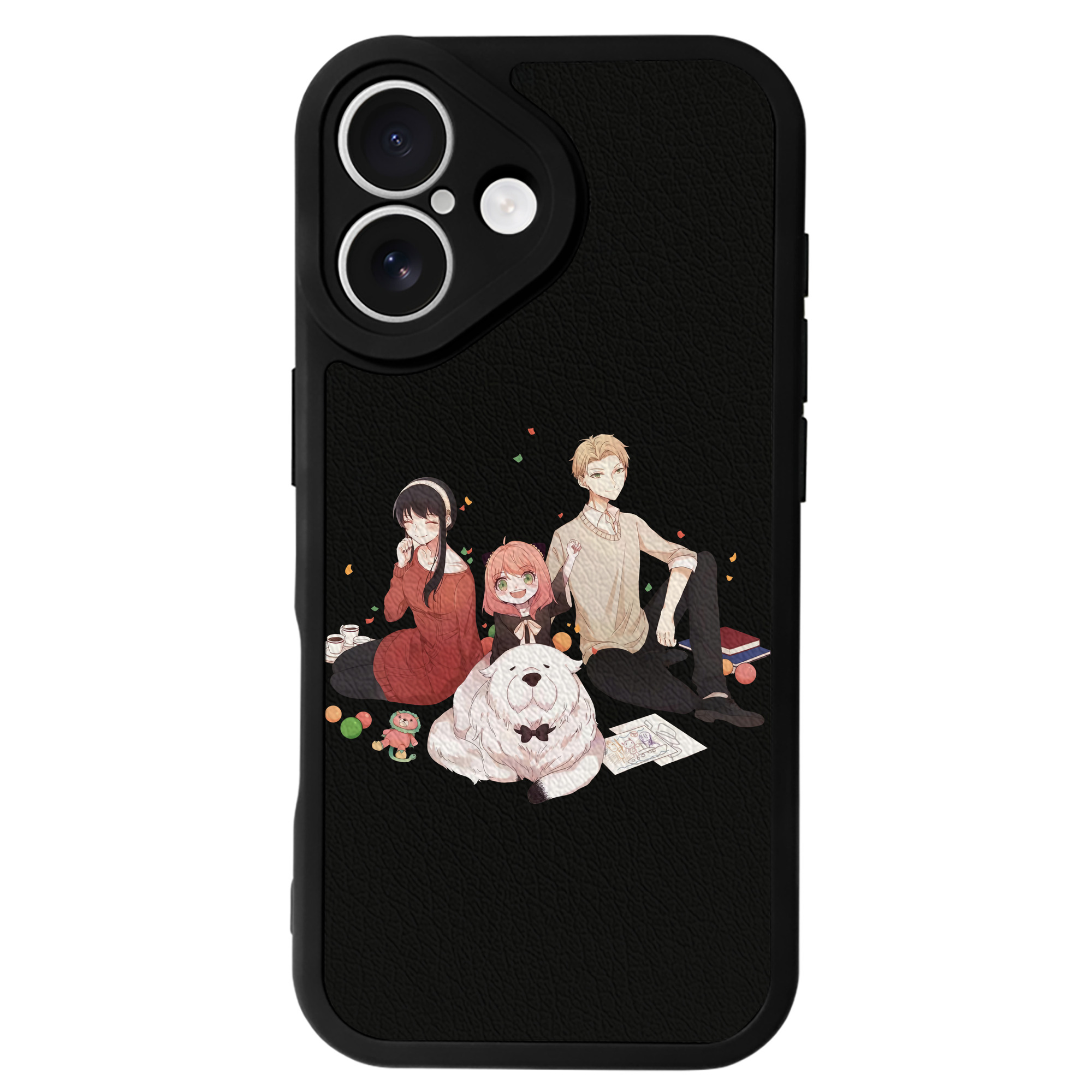 （画像用） SPY×FAMILY间谍家家酒 【iPhone 16シリーズ対応】シリコンスマホケース（レザー調） 材質：シリコン